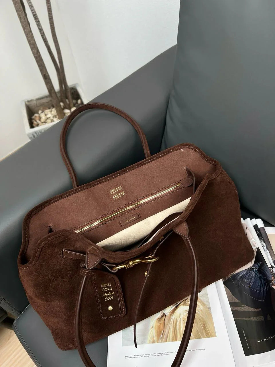 Verona Suede Bag - Paduche