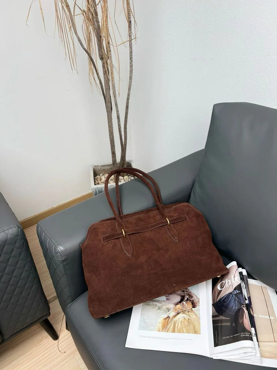 Verona Suede Bag - Paduche