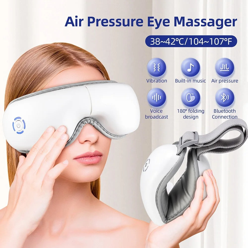 EyeFlow™ 3D Heated Eye Massager Paduche