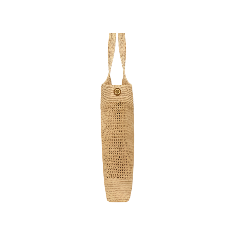 Paduche luxury raffia tote with mini shoulder bag, handmade for effortless summer style.